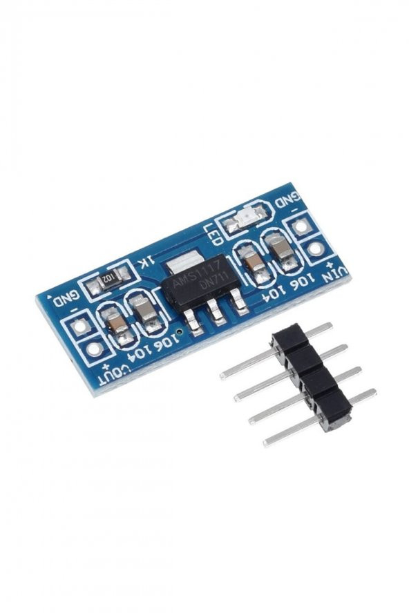 AMS1117 3.3V Voltaj Düşürücü Güç Kaynağı Modülü Güç Kaynağı 2 Pin Header Soketler - 4