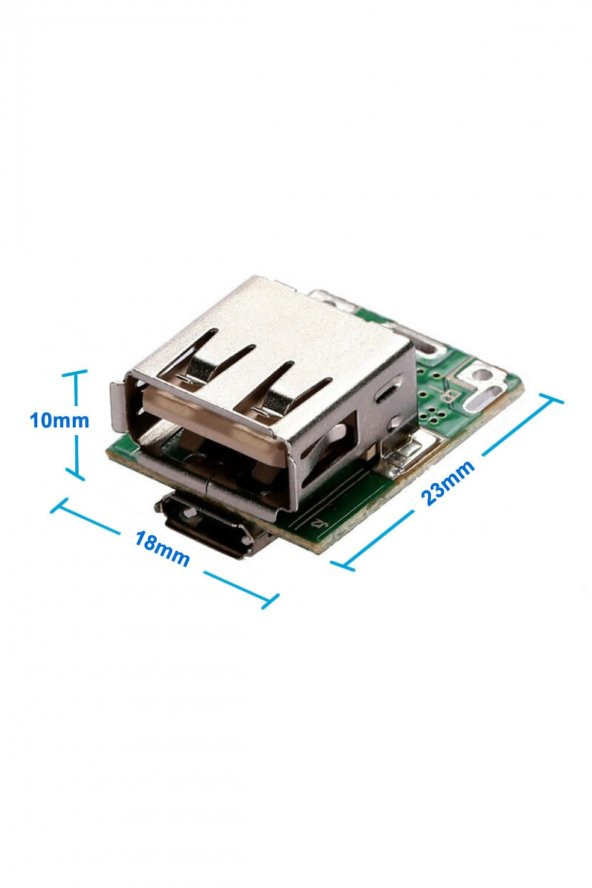 134N3P Powerbank Devresi Lityum Pil Şarj ve Koruma Modülü 5V 1A USB Çıkış  Micousb Lion 18650