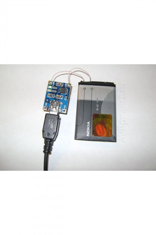 Lityum Pil 18650 Şarj Devresi TP4056 1A Li-Ion Mini Usb Soket Yeni - 6