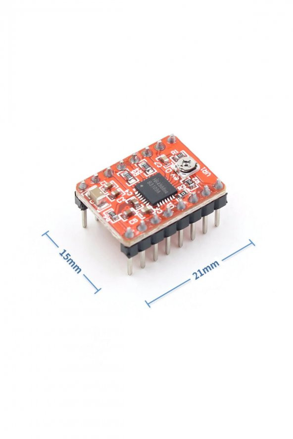 A4988 Bipolar Step Motor Sürücü Modül  DC 35V 2A Mikrostep 32 Adım 3D Yazıcı Robot Cnc Reprap Mks