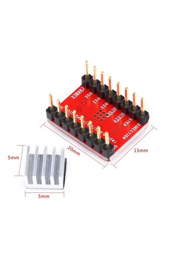 A4988 Bipolar Step Motor Sürücü Modül  DC 35V 2A Mikrostep 32 Adım 3D Yazıcı Robot Cnc Reprap Mks - 5