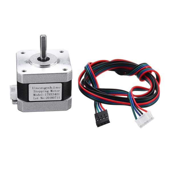 17HS3401 Nema 17 Step Motor 0.28N.m D Mil 2 Faz 1.3A 1.8 Derece 200 Adım Tork 3D Yazıcı Printer - 4