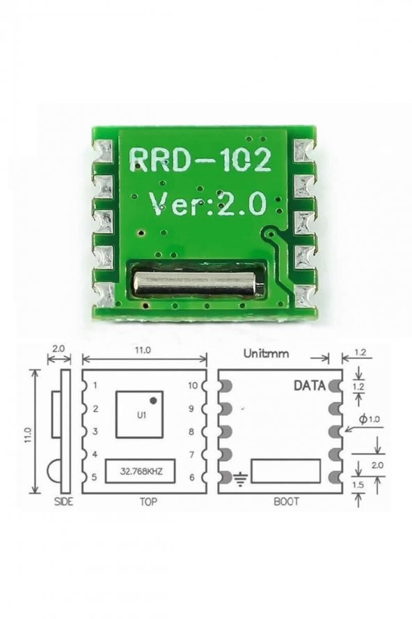 RDA5807M FM Stereo Radyo Alıcı Modülü  RRD-102V2.0 I2C Dijital Programlanabilir Hassas Düşük - 7