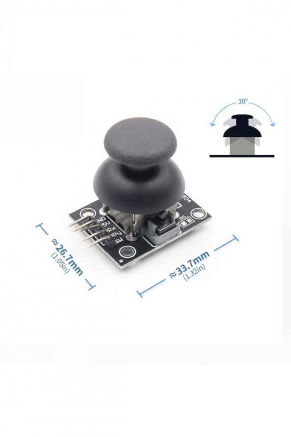 Arduino Joystick Modül KY-023  XY PS2 Oyun Kumanda Kontrol Kolu Rocker Joystick 2 Eksen - 2