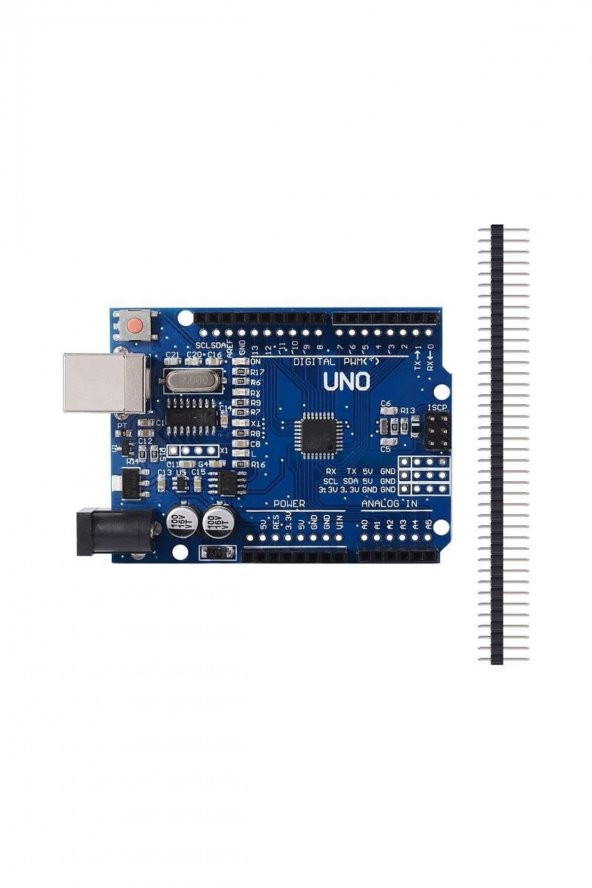 Arduino UNO R3 Klon Atmega328p Smd CH340  Açık Kaynak Kodlu Yazılım Geliştirme Kartı