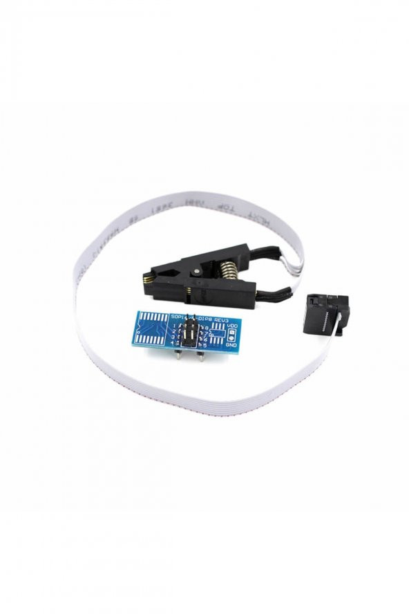 SOIC8 SOP8 to DIP8 Test Klips  Eprom Flash Bios Programlama Mandalı SPI IIC - 8