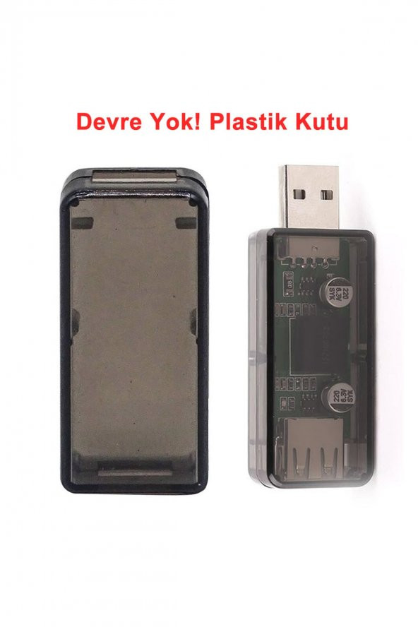 Plastik USB Adum Devre Kutusu  Şeffaf Elektronik Proje Ürün Adum3160 Shell Voltmetre Ampermetre - 3