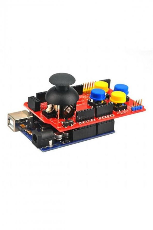 Arduino Joystick Shield 2 Eksen XY Joystick nRF24L01 Nokia5110 Bluetooth PS2 IIC 3.3V 5V 6 Buton Playstation - 7