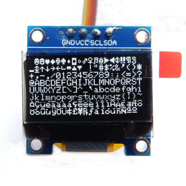 0.96 Inch Beyaz Oled Lcd Modül 128x64 Pixel IIC I2C Seri 0.96 Ekran Gösterge SSD1306 3.3V 5V Matrix Display - 3