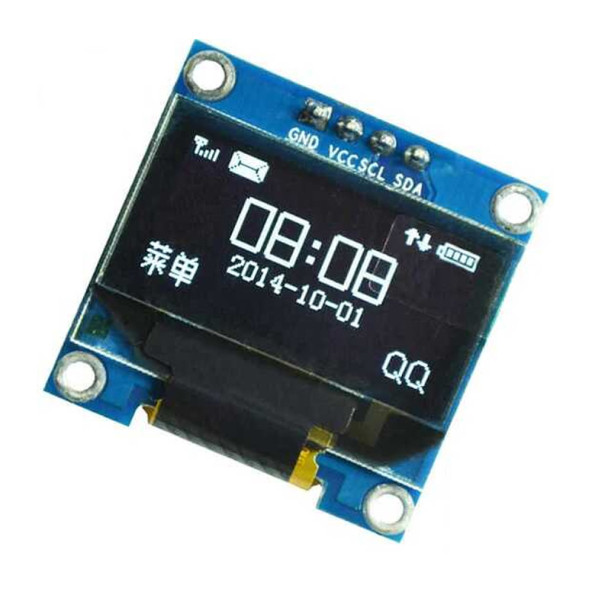0.96 Inch Beyaz Oled Lcd Modül 128x64 Pixel IIC I2C Seri 0.96 Ekran Gösterge SSD1306 3.3V 5V Matrix Display - 4