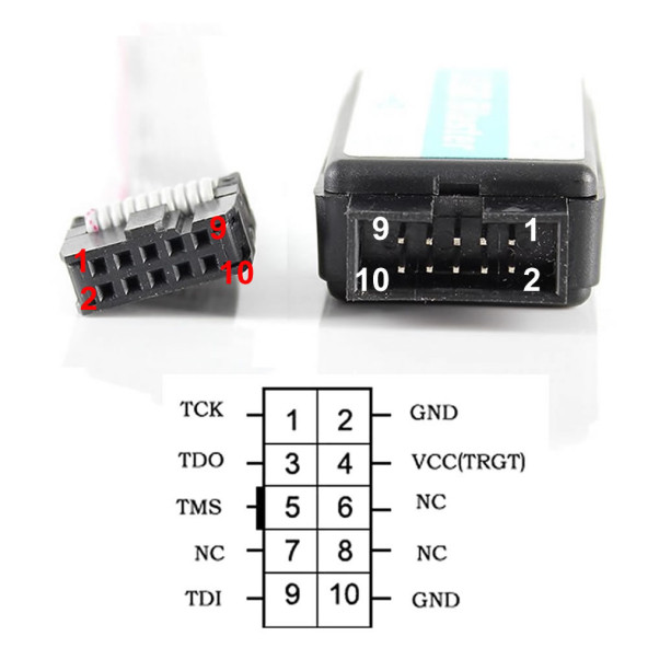 Usb Blaster Fpga Cpld Programlayıcı JTAG Stratix Cyclone ACEX FLEX10K MAX3000 MAX7000 - 7