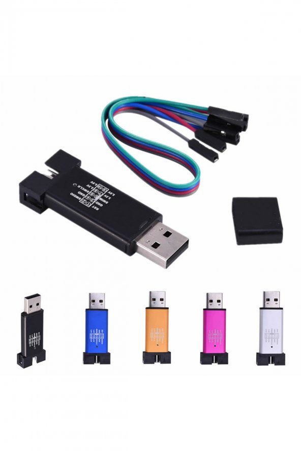 ST-LINK V2 Mini  STLINK V2 KLON  METAL KUTU  STM32 ARM JTAG PROGRAMLAYICI - st link v2 - 4