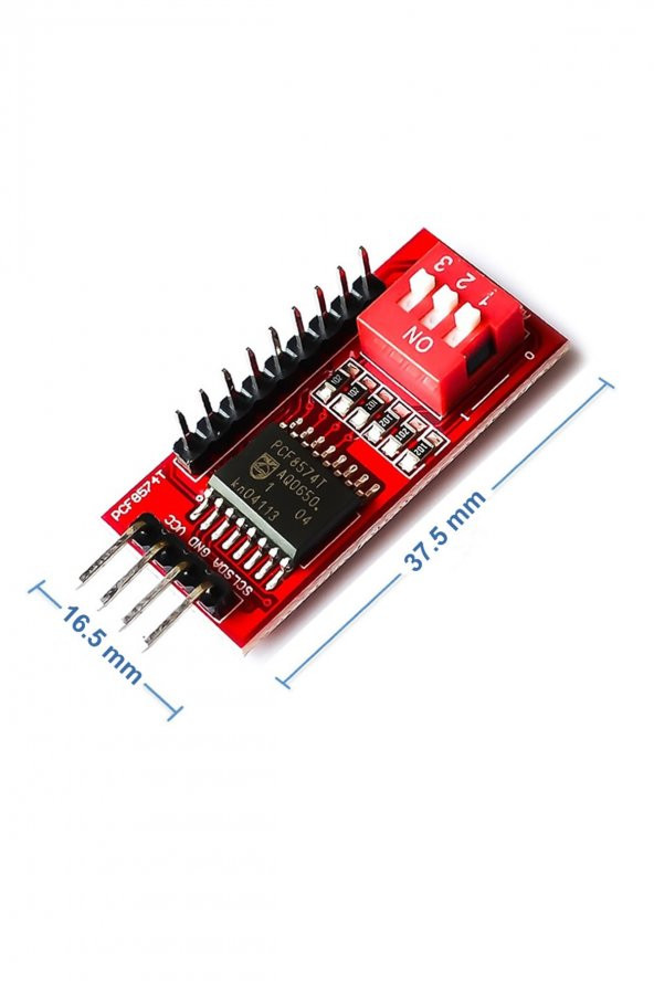 PCF8574 I2C IO Genişleme Kartı  8 Adet Giriş Çıkış Pin Çoklama Artırma Modül Arduino Raspberry - 2