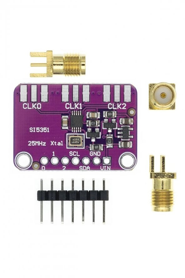 Si5351 8khz / 200Mhz Sinyal Üreteç Modül  3 Kanal Frekans Saat Kare Dalga - 3