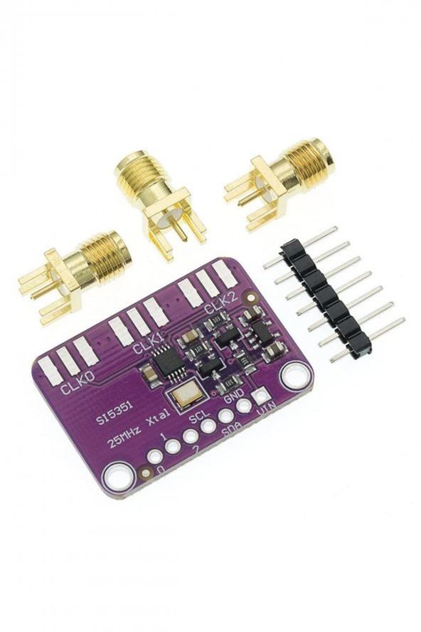 Si5351 8khz / 200Mhz Sinyal Üreteç Modül  3 Kanal Frekans Saat Kare Dalga - 4