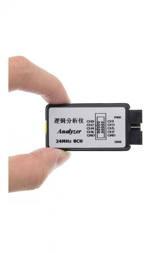 USB Lojik Analizör 24 MHz 8 Kanal SPI I2C Uart CAN DMX-512 I2S Manchester 1-Wire UNI/O Seri Paralel Arm - 5