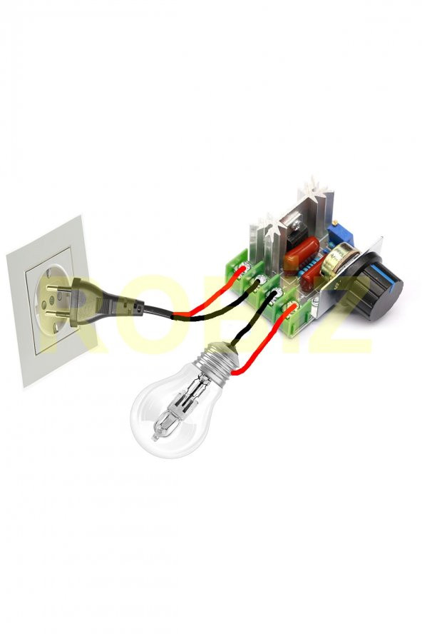 AC 220V 2000W Dimmer  SCR AC Motor Hız Devir Kontrol Elektrikli Fırın Rezistans Su Isıtıcı Lamba