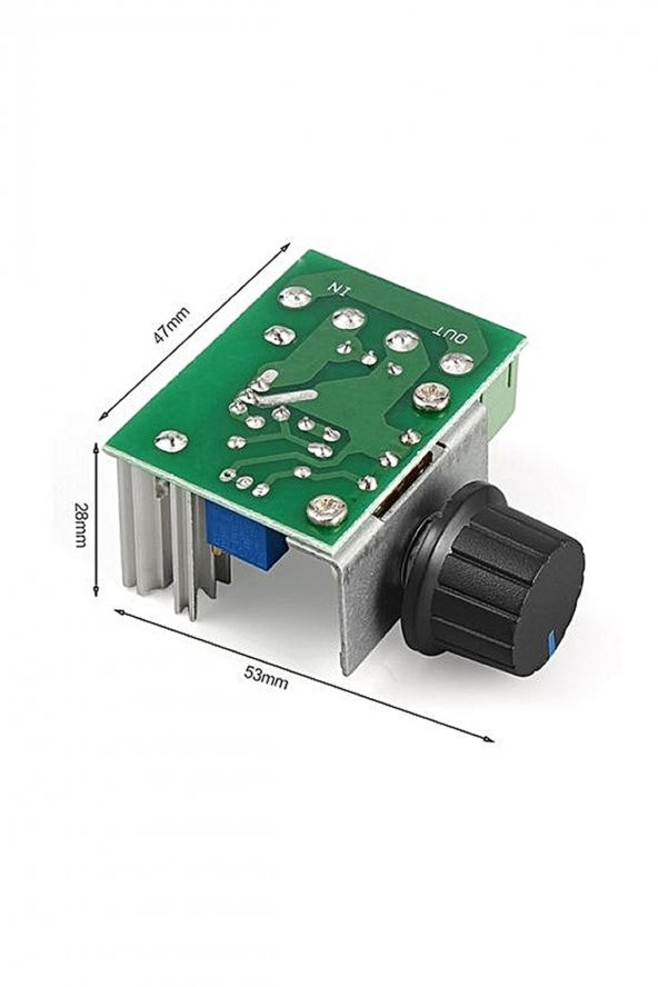 AC 220V 2000W Dimmer  SCR AC Motor Hız Devir Kontrol Elektrikli Fırın Rezistans Su Isıtıcı Lamba - 8