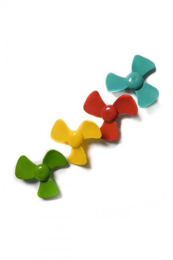 60mm 3 Kanat Oyuncak Pervane Rüzgar Gülü Su Botu RC DIY Motor Propeller - 2