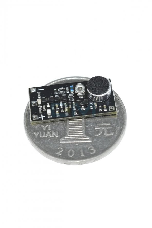 Mikrofonlu FM Radyo Verici Modül 88-115MHz Mini Kablosuz Ses Aktarım Kartı 100 Metre DC 2V/9V - 2