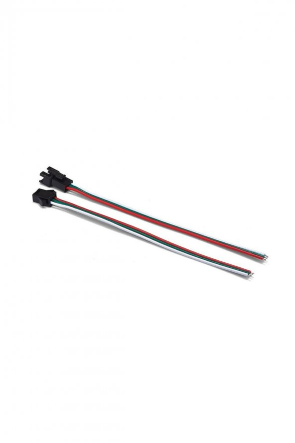 3 Pin JST SM 10cm Kablo Çifti Erkek Dişi Bağlantı Soketi LED Konnektör Şerid Led RGBWS2812B WS2811 - 4