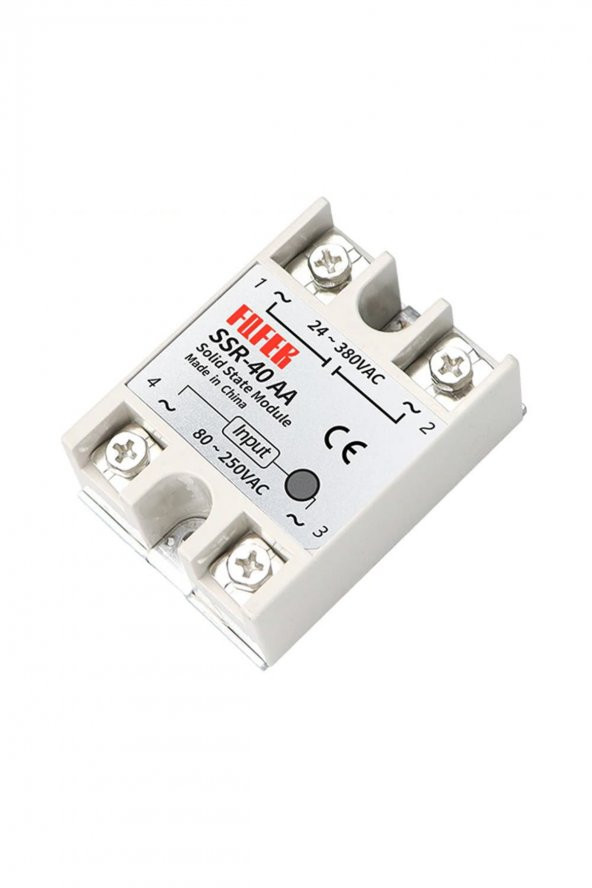 SSR-40AA SSR Röle  40A AC 24-380V Tek Fazlı Solid State Röle Elektronik Anahtar Termostat Resiztans - 4
