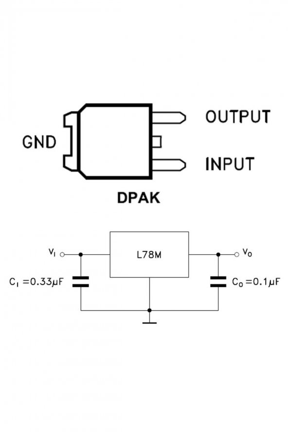 78M05 3 Pin DC 5V Lineer Voltaj Düşürücü Regülatör Enregre - 5