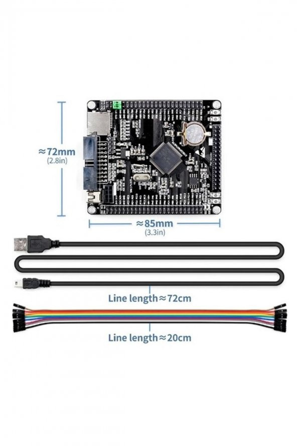 STM32F407VET6 Devebox Geliştirme Kartı Nrf24l01 MicroSd Miniusb 168 MHz Cpu Arm Cortex-M4 DSP FPU