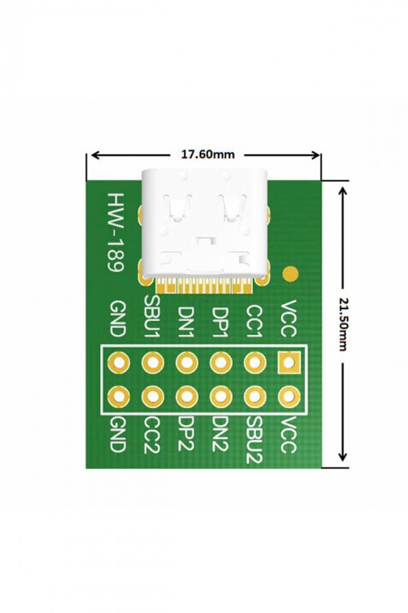 Usb Type C to Dip Pcb 12 Pin Adaptör Kart - 6