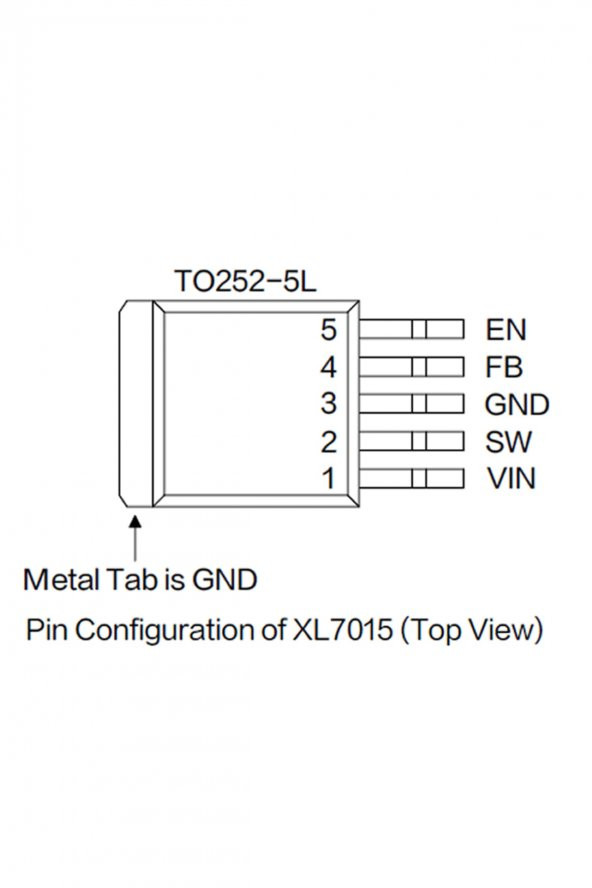 XL7015 100V 0.8A 150KHz Voltaj Düşürücü Entegre Voltaj Ayarlanabilir Güç Kaynağı Step Down Buck DC - 4