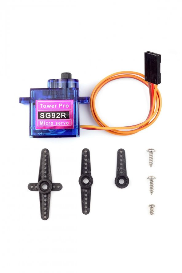 Tower Pro SG92R 12gr Micro Servo Motor  2.5Kg 4,8V Plastik Dişli Dijital DIY Robot RC Uçak RC Araba