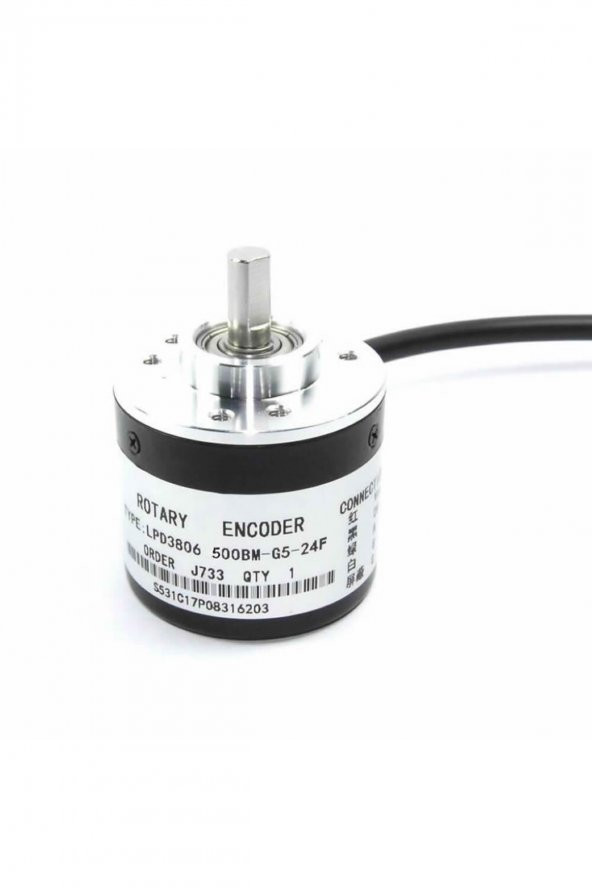 LPD3806-500BM-G5-24F 500 Pals Optik Enkoder DC 5V-24V Rotary Döner Encoder, AB 2 Fazlı Motor