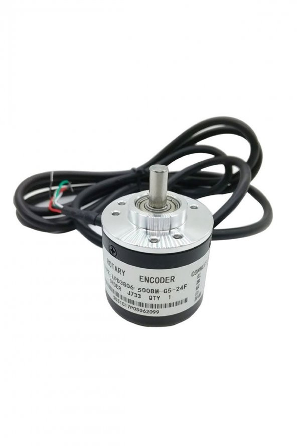 LPD3806-500BM-G5-24F 500 Pals Optik Enkoder DC 5V-24V Rotary Döner Encoder, AB 2 Fazlı Motor - 7