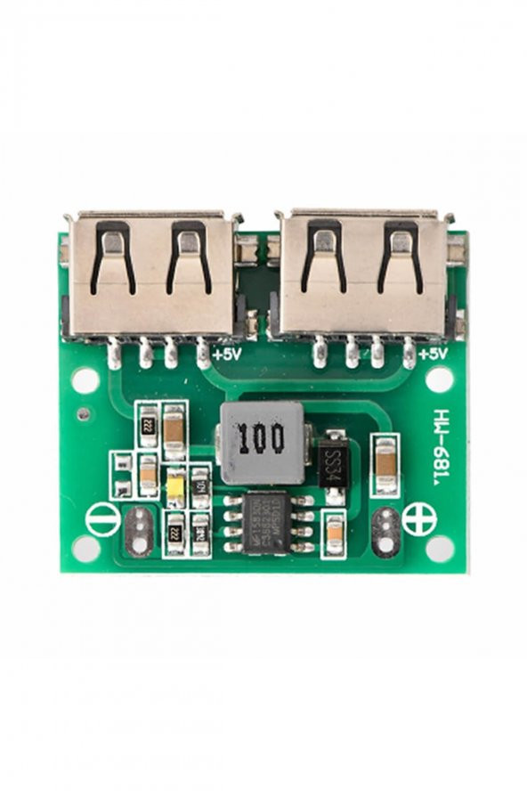 6-24V to 5V 3A Dual USB Çıkış Voltaj Düşürücü HW-681  2x Usb Çıkış Şarj Taşınabilir Güç Kaynağı - 4