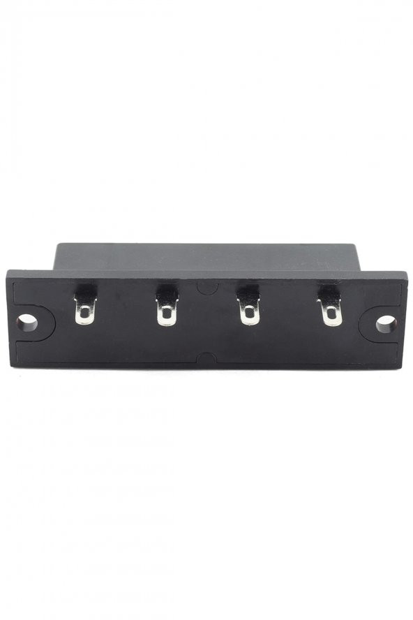 4lü Hoparlör Terminal Soketi Panel Montaj Tip Yaylı Speaker Ses Kablo Bağlantı Birleştirme Konnektör - 4