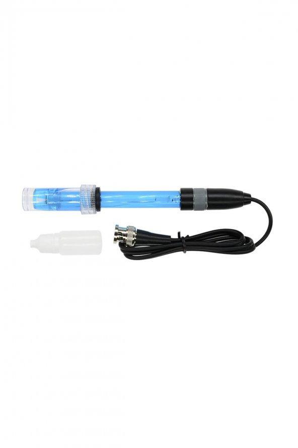 PH Elektrot Sensör Probu E201-1C  Sıvı Su 0-14Ph Algılayıcı BNC Soket Analog Ph Metre Test Akvaryum - 3