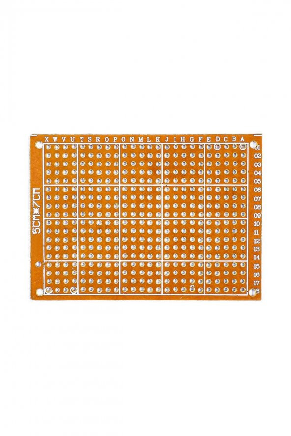 5x7cm Pertinaks Pcb Proto 10X24 432 Adet Bakır Delik Prototip Deney Kartı 2.54mm Pertenaks - 3