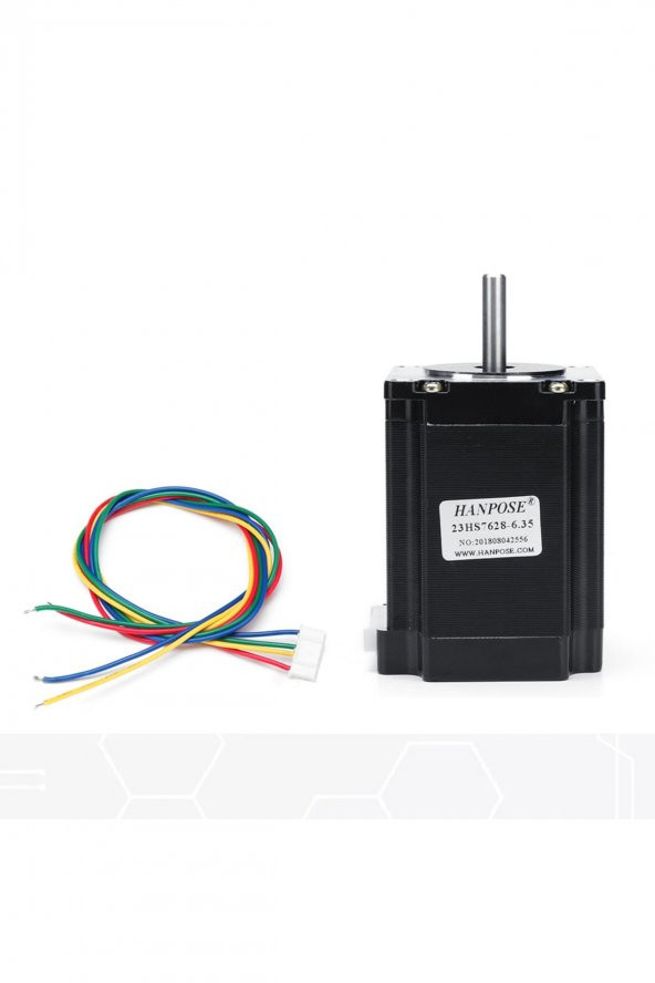 23HS7628 Nema 23 Step Motor 1.9Nm  3.2V 2.8A D Mil 2 Faz 1.8 Derece 200 Adım 3D Yazıcı Printer - 6
