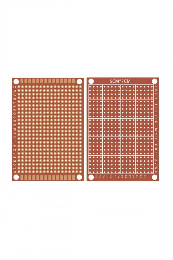 5x7cm Pertinaks Pcb Proto 10X24 432 Adet Bakır Delik Prototip Deney Kartı 2.54mm Pertenaks - 4