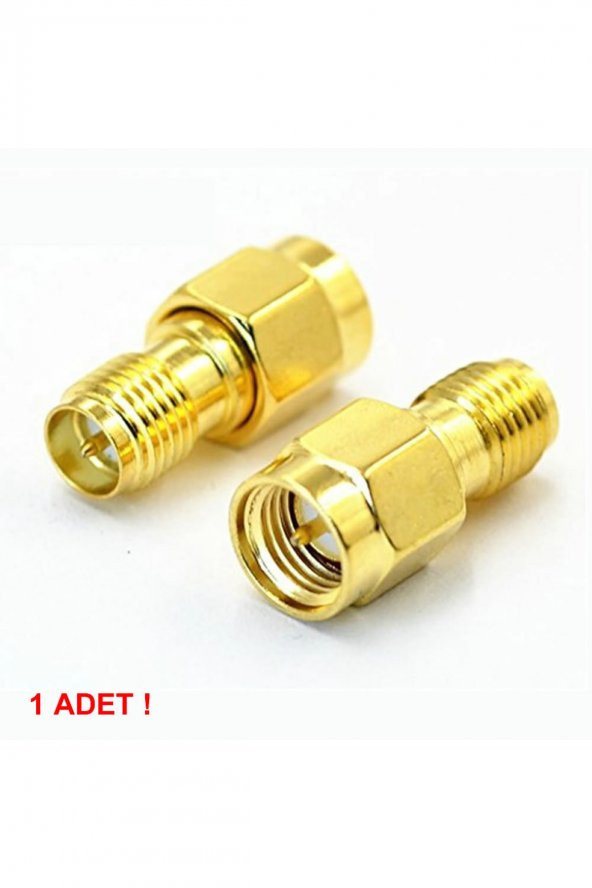 SMA Erkek to RP SMA Dişi Adaptör Soket  Altın Kaplama Soket 0-6GHz RF Wi-Fi Anten FPV Lora Helium - 2