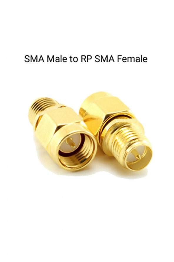 SMA Erkek to RP SMA Dişi Adaptör Soket  Altın Kaplama Soket 0-6GHz RF Wi-Fi Anten FPV Lora Helium - 6