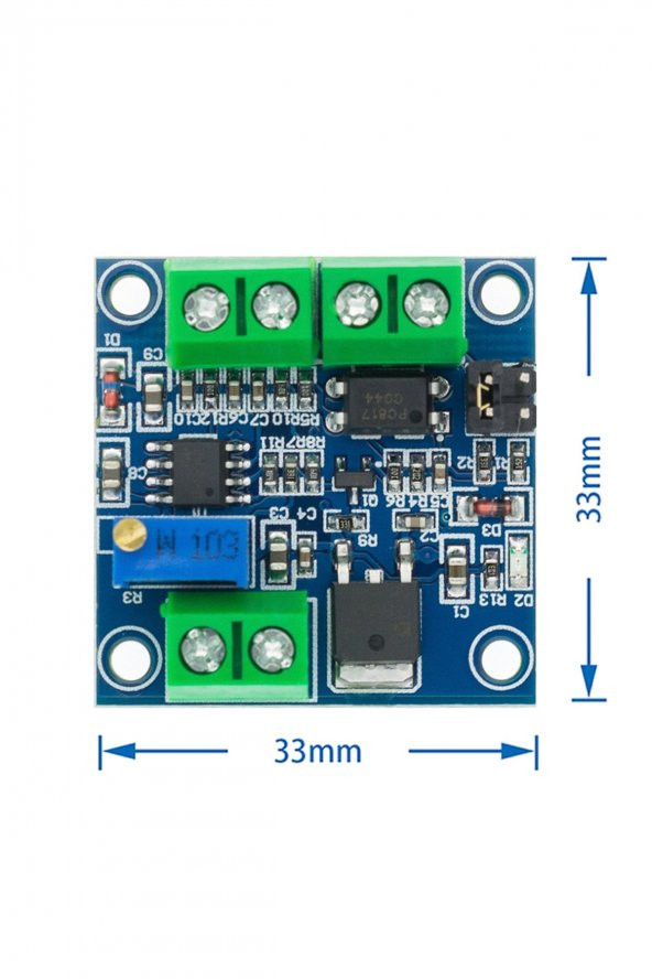 PWM to Voltaj Çevirici Modül Dijital  0-100 PWM Sinyal 0-10V Analog Voltaj Sinyal Konverter Mcu Plc