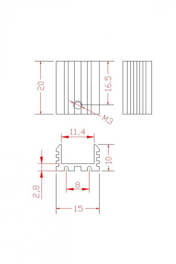 To220 Aluminyum Soğutucu Set Radyatör Entegre Transistör Mosfet Bjt Lm78xx Lm317 Irfxxx Tdaxx - 8