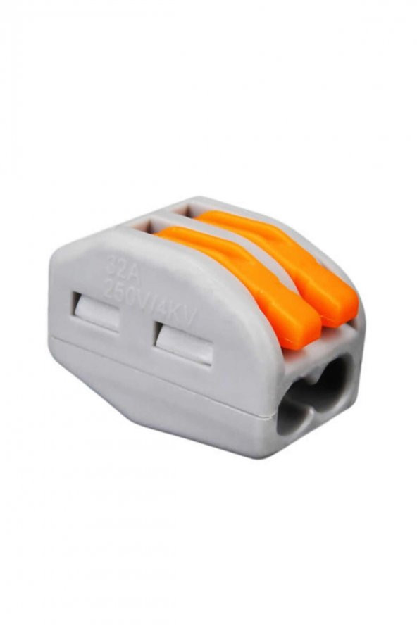 2li Kolay Kablo Tel Birleştirici Konnektör Vidasız Klemens 250V 32A 1mm/4mm Elektrik Kablo Bağlantı - Resim 4