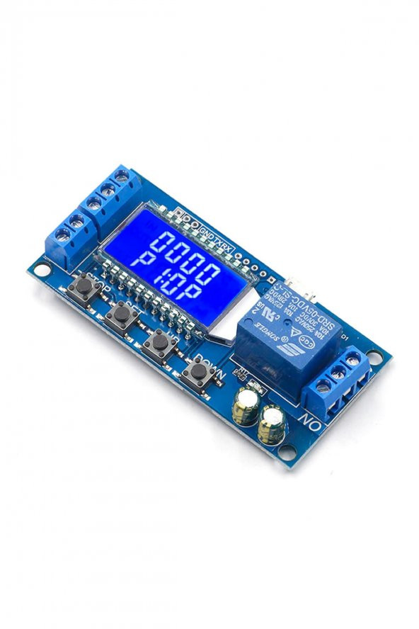XY-LJ02 Zaman Ayarlı Röle Modül Micro Usb DC 5-30V Besleme Zamanlayıcı Gecikmeli Başlangıç 0.1sn - 2