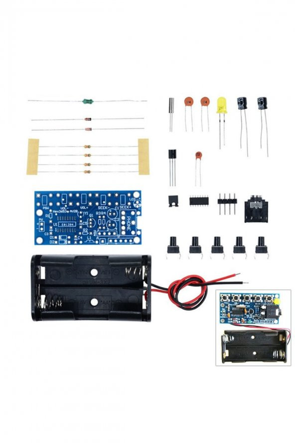 Demonte HEX3653 Stereo FM Radyo Alıcı Modül Elektronik Eğitim Kiti DC 1.8V-3.6V Kablosuz Dijital