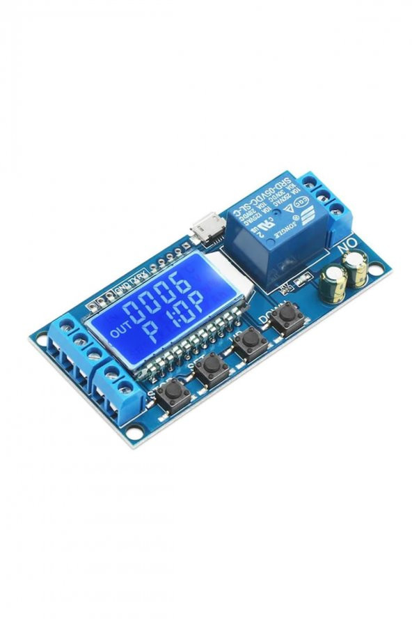 XY-LJ02 Zaman Ayarlı Röle Modül Micro Usb DC 5-30V Besleme Zamanlayıcı Gecikmeli Başlangıç 0.1sn - 3