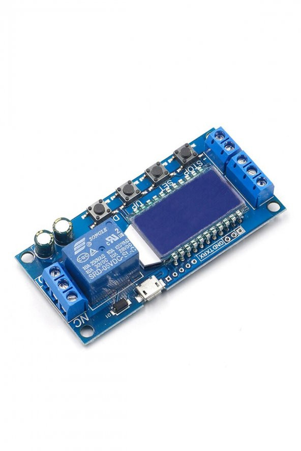 XY-LJ02 Zaman Ayarlı Röle Modül Micro Usb DC 5-30V Besleme Zamanlayıcı Gecikmeli Başlangıç 0.1sn - 4