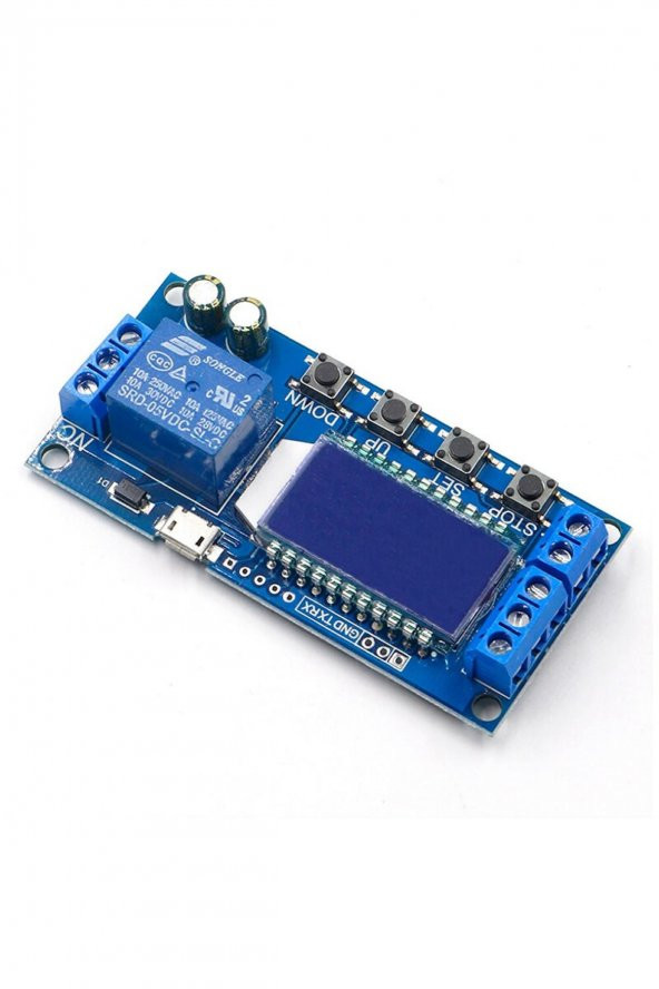 XY-LJ02 Zaman Ayarlı Röle Modül Micro Usb DC 5-30V Besleme Zamanlayıcı Gecikmeli Başlangıç 0.1sn - 6