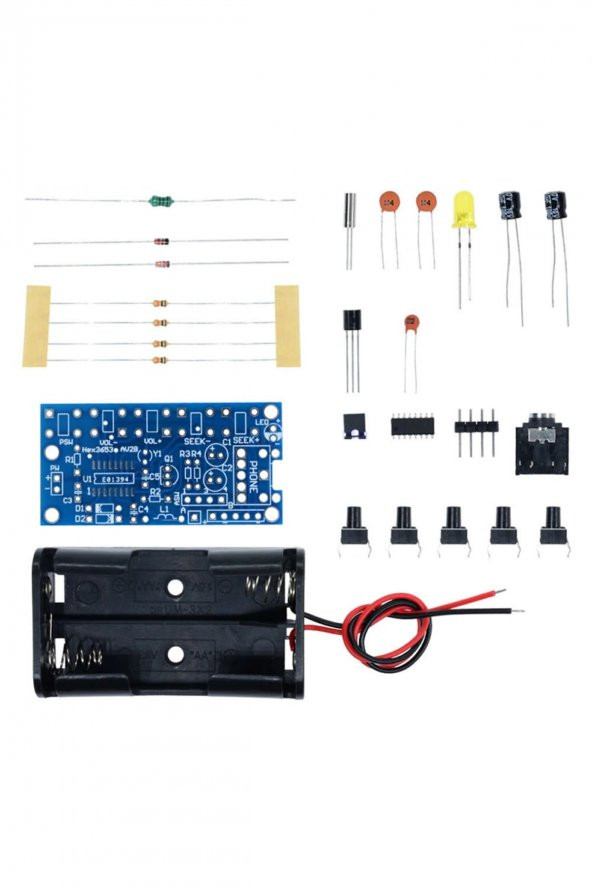 Demonte HEX3653 Stereo FM Radyo Alıcı Modül Elektronik Eğitim Kiti DC 1.8V-3.6V Kablosuz Dijital - 6